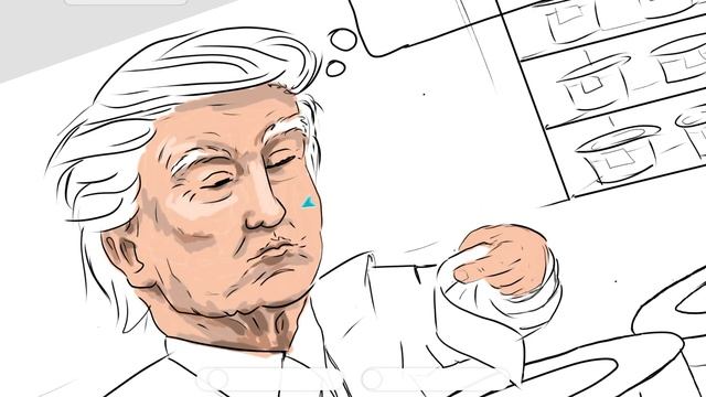 How Donald Trump thinks and communicates | caricature drawing ( free wallpaper download - fakies ) смотреть онлайн