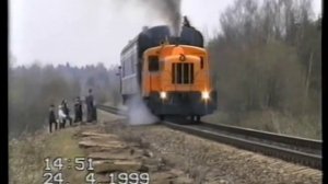 Тепловоз ТГК2-3839 на перегоне Кохила-Рапла / TGK2-3839 between Kohila and Rapla