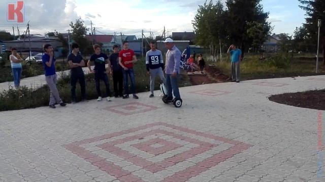 Раис Минниханов покатался на гироскутере в Кукморе