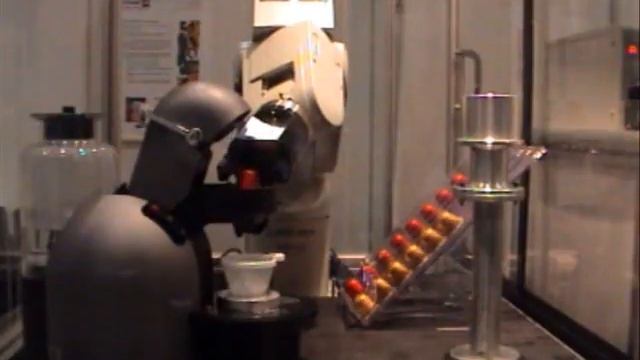 Robot driven coffee machine, Powered by Oracle DB. смотреть онлайн