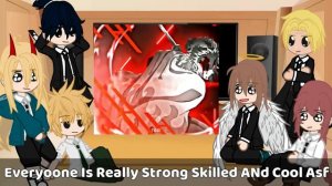 Chainsaw Man React to Tanjiro Kamado // Demon Slayer // Gacha Club