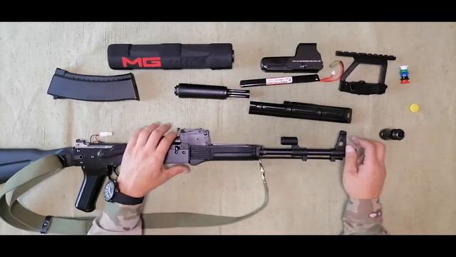 ОБЗОР НА AIRSOFT AEG АК-74М от LCT смотреть онлайн