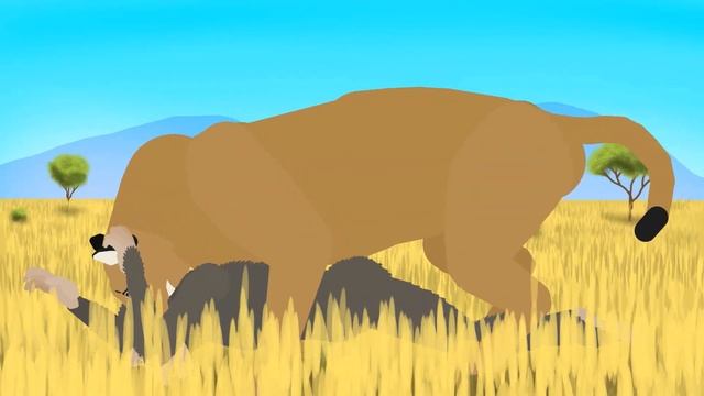 Dinofelis vs Australopithecus - Pivot Animation Battle смотреть онлайн