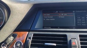 BMW X5 E70 Установить или изменить время и дату BMW X5 E70 Set or Change Time and Date