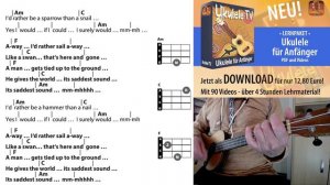 El Condor Pasa - Simon & Garfunkel, Ukulele Cover, Easy Tutorial, Chords & Lyrics, Play Along