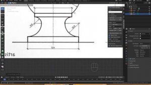 Ваза в Blender 2.8 | инструмент spin | моделируем по чертежу