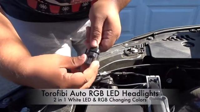 Torofibi H8/H9/H11 2 in 1 RGB Auto Led Headlight Kits смотреть онлайн