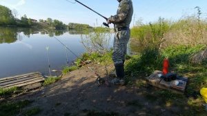 Ловля крупного карася на пенопласт.