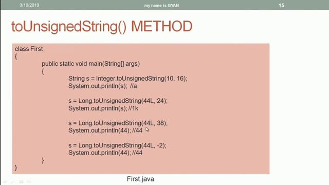 Wrapper Classes in Java |#14 | toUnsignedString() Method of Wrapper (Integer & Long) Classes in Jav