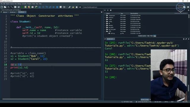 L4 | Python OOP | Parameterized Constructor | Instance Variable | Example-1 | Part-2 of 3 | Bangla