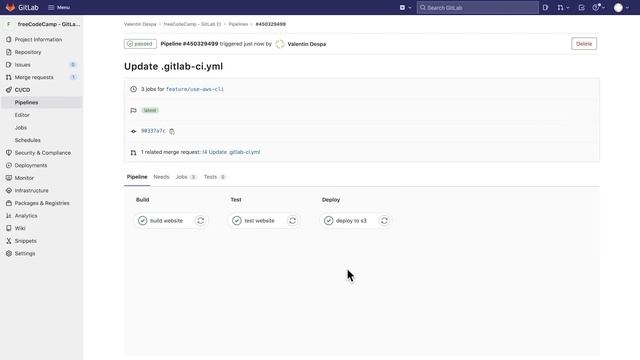 DevOps with GitLab CI Course - Build Pipelines and Deploy to AWS смотреть онлайн