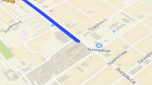 Видео анимация маршрута на карте