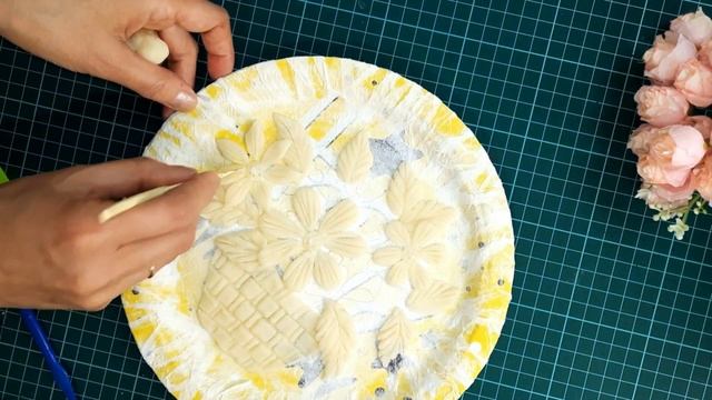 Лепное панно из соленого теста. Поделки из соленого теста. DIY. смотреть онлайн