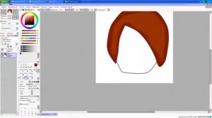 как нарисовать волосы мышкой в paint tool SAL