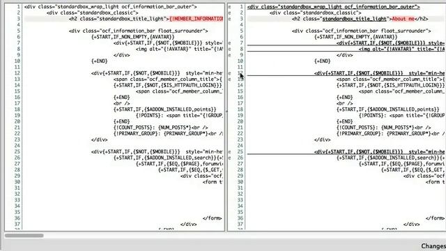 Using diff tools to upgrade an ocPortal theme смотреть онлайн