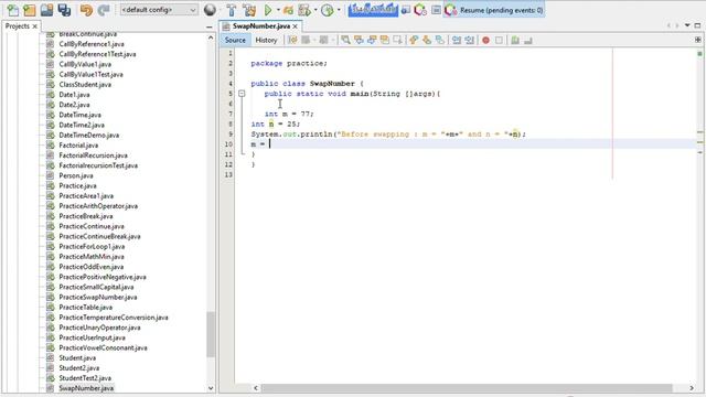 Swap two numbers without using a third variable in Java смотреть онлайн