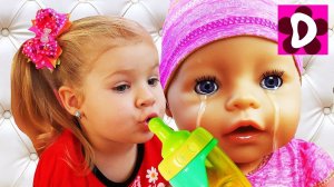 Bad Baby КУКЛА Беби Бон ПЛАЧЕТ Вредные Детки в нашем Доме Куклы Baby Born Doll Kids Videos bad kids