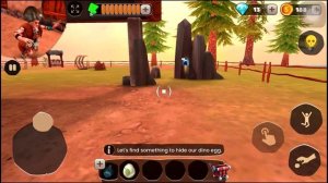 Scary Teacher Stone Age | Dino Dash Level 1 Walkthrough (iOS Android)