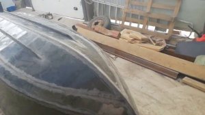Монтаж килевой части и бортов лодки ПНД