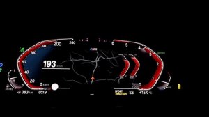 BMW 530d xDrive G31 (286ps) Acceleration / Beschleunigung / Speedometer 0-100 100-200 G30 48V MHEV