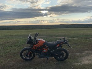KTM 390 Adventure SW зеркала Touratech и вечерний прохват