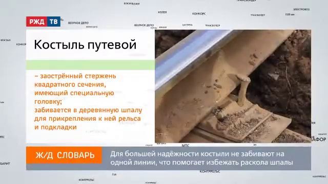 КОСТЫЛЬ ПУТЕВОЙ_ЖЕЛЕЗНОДОРОЖНЫЙ СЛОВАРЬ смотреть онлайн