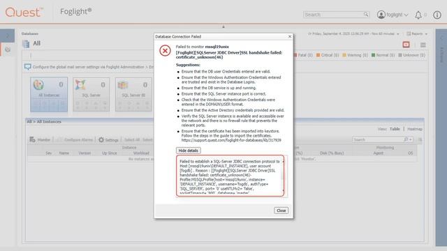Importing certificates into Foglight for SSL database monitoring смотреть онлайн