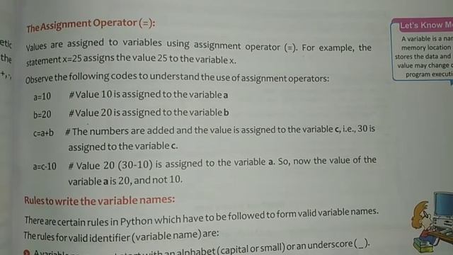 Variables In Python | Part(3) Class-7th