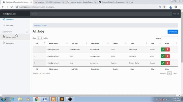 Online Job Portal Project In PHP - Php Project Tutorial (Hindi) - 13