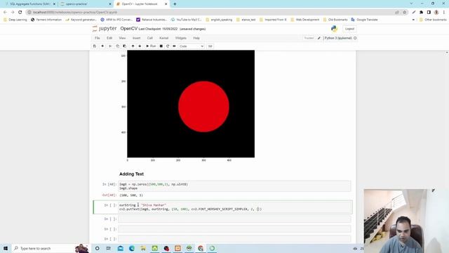 04 Add Text in Image using opencv ?  | opencv tutorial in Hindi