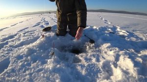 Зимняя рыбалка | Ловля подлещика в мороз на мормышку | Лед трещал аж страшно!