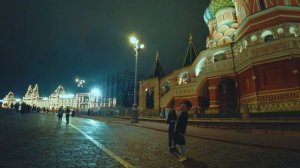 [4K] MOSCOW - Night Walk on Red Square, Moscow Kremlin, Zaryadye Park. Russia, Travel