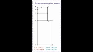 Как построить выкройку детской маечки