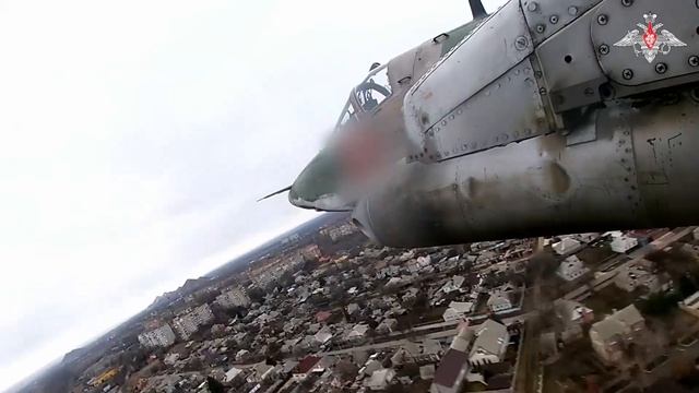 Боевая работа экипажей штурмовиков Су-25