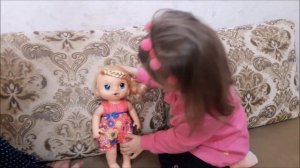 Hasbro Baby Alive Малышка у врача Говорящая Интерактивная кукла 35 см видео обзор для девочек