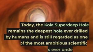 Unravelling World's Deepest Hole #facts #deephole