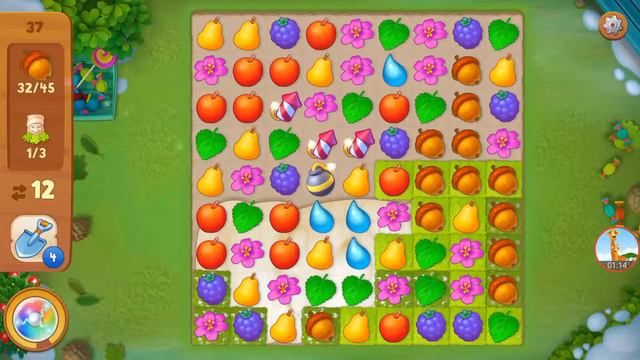 Gardenscapes 37 уровень Сложный уровень