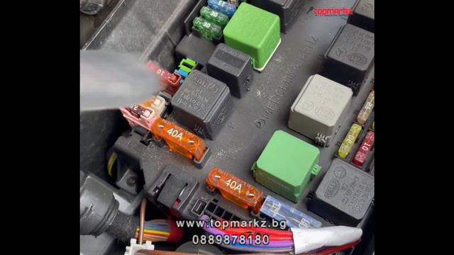 Mercedes S Class W221 Къде се намира релето и бушона за компресора на въздушното окачване (аирматик смотреть онлайн