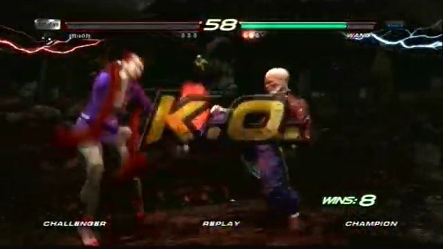 Tekken 6 gameplay: Nina (the bad man) vs Wang (killbomb) смотреть онлайн