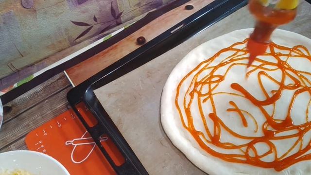 PIZZA/ПИЦЦА ДОМАШНЯЯ В ДУХОВКЕ. РЕЦЕПТ ТЕСТА@Алла Корбут. Готовим для семьи. смотреть онлайн