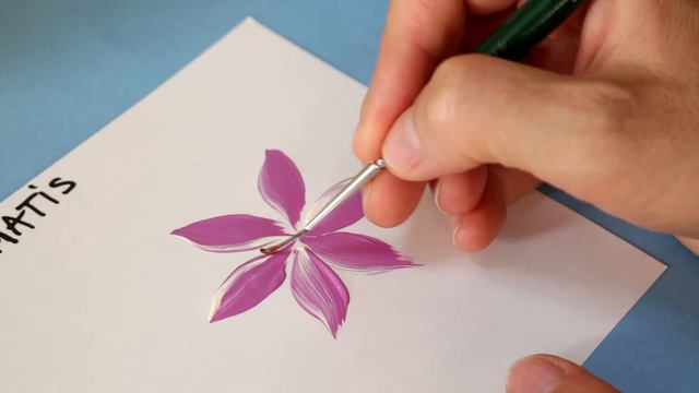 Tole Painting - How to paint a CLEMATIS