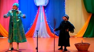 Прикольная сценка "Сережки для Бабки Ёжки" театральная студия "Кудесники"