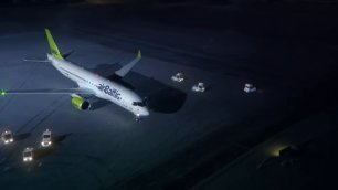 Щелкунчик в исполнении самолёта Bombardier CS300