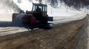 шнекороторный  снегоочиститель(СШР 2,6) наТрактор ДТ-75