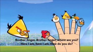 ANGRY BIRDS FINGER FAMILY \ Nursery Rhymes Lyrics
