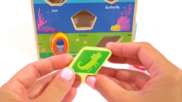 Деревянные обучающие игрушки для самых маленьких | Учим геометрические фигуры