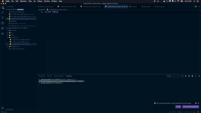 Database Migrations with Golang Migrate and Docker