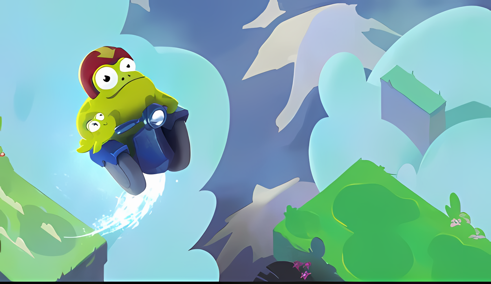 Ride With the Frog геймплей игры для Android🔘🔵🔴 🅰🅽🅳🆁🅾🅸🅳🅿🅻🆄🆂👹 #Ride With the Frog