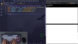 ASMR Programming - Coding a Code Editor With Live Preview - No Talking