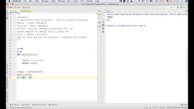 Python Tutorial | Functions | Scoping - Global, Local, BuiltIns